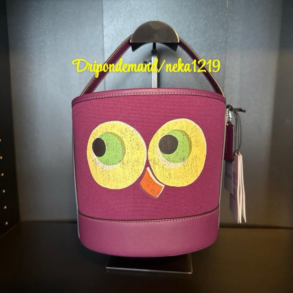 Coach Trick Or Treat Owl Halloween Bucket Regenerative Bag (2025 Release)